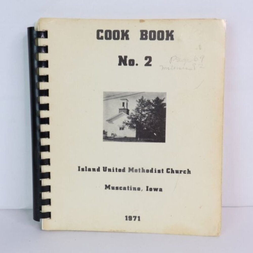 Vintage Island United Methodist Church Cookbook Muscatine IA Midwest Recipes